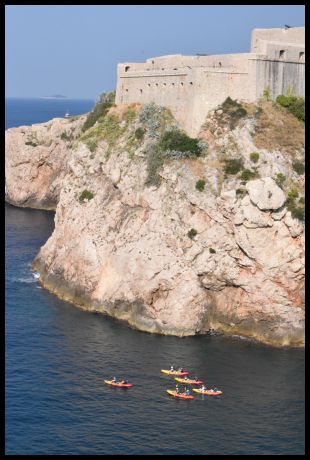 Kayaking around Dubrovnik