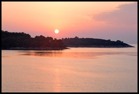 Mljet Bay at Sunset